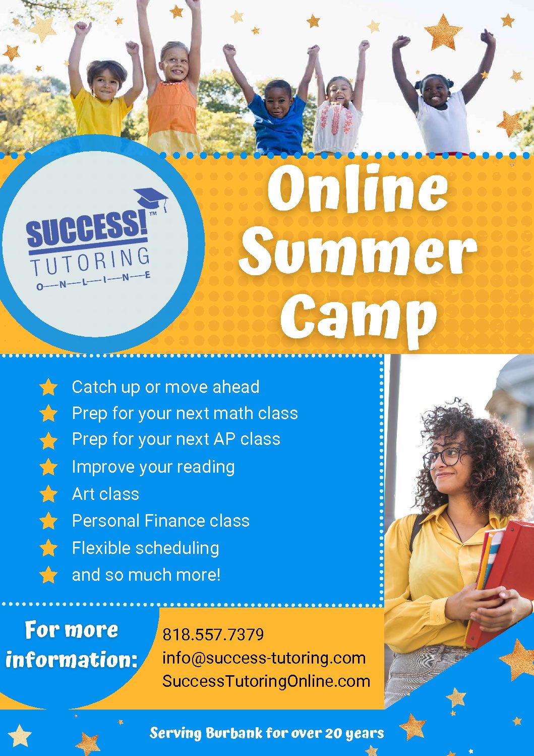 Summer Camp Success Tutoring Online